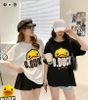 Áo Thun Tay Lỡ Nữ  HappyTee - Mẫu Áo Thun Họa Tiết Vịt Đáng Yêu Be Duck Chất Cotton 100% Cao Cấp