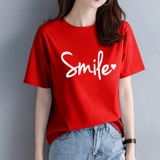 Áo Thun Nữ HappyTee - Mẫu Áo Thun Smile Chất Cotton 100% Cao Cấp