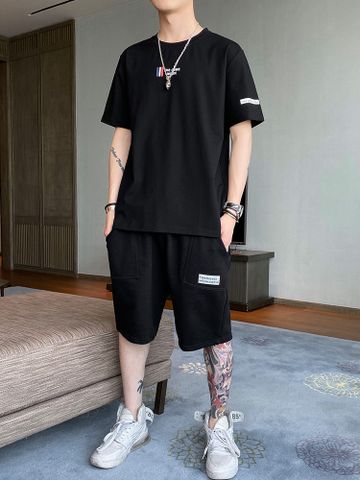 Set Đồ Bộ  HappyTee - Set Đồ Bộ The Come Music Shất Cotton 100% Cao Cấp