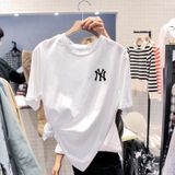 Áo Thun Nữ HappyTee - Mẫu Áo Thun NY New York Yankess Chất Cotton 100% Cao Cấp