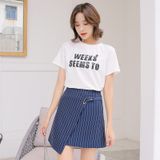 Áo Thun Nữ HappyTee - Mẫu Áo Thun WEEKS SEEMS TO Chất Cotton 100% Cao Cấp