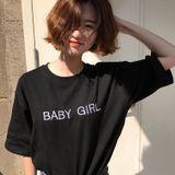 Áo Thun Nữ  HappyTee - Mẫu Áo Thun BABY GIRL Chất Cotton 100% Cao Cấp