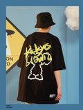 Áo Thun Tay Lỡ Nam  HappyTee - Mẫu Áo Thun Tay Lỡ Rickyis Clown Chất Cotton 100% Cao Cấp