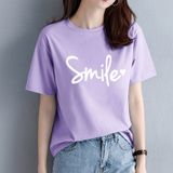 Áo Thun Nữ HappyTee - Mẫu Áo Thun Smile Chất Cotton 100% Cao Cấp