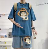 Set Đồ Bộ HappyTee - Mẫu Set Đồ One Piece Trẻ Trung  Chất Cotton 100% Cao Cấp