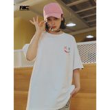 Áo Thun Nữ Tay Lỡ Phông Form Rộng Dáng Unisex - Mẫu Trái Tim Sắc Màu