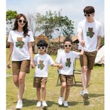 Áo gia đình Familylove - Mẫu Áo Quần cho gia đình Gấu Bear cực dễ thương chất liệu cotton 100% co giãn