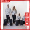 Áo Sweater Gia Đình Familylove - Mẫu Áo Gia Đình Sweater Dài Tay Le Canadien Chất Nỉ Da Cá Cotton 100%