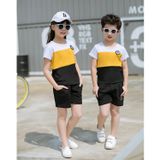 Bộ quần áo bé trai Familylove - Set quần áo trẻ em phối 3 màu Trắng Vàng Đen đẹp chất cotton 100% mềm mịn thoáng mát
