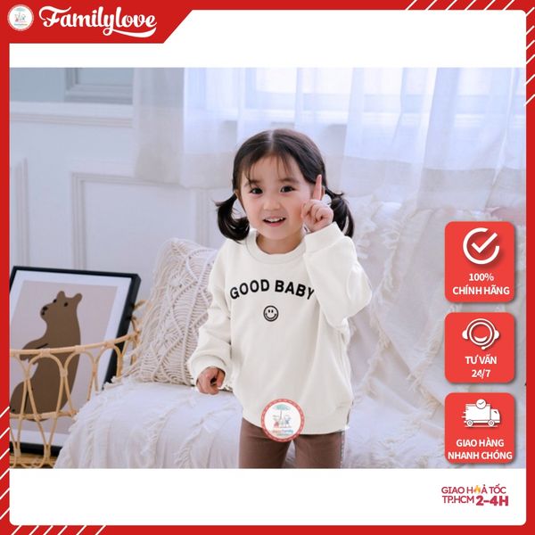 Áo Sweater Gia Đình Familylove - Mẫu Áo Gia Đình Sweater Family Sắc Trắng Họa Tiết  Đáng Yêu  Chất Nỉ Da Cá Cotton 100%