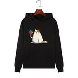 Áo Hoodie Nữ Form Rộng cotton Nỉ Da Cá (KÈM HÌNH THẬT CHẤT ÁO CÓ LOGO THƯƠNG HIỆU) hình Mèo Dễ Thương