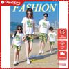 Đồng phục đi biển Familylove - Bộ Quần Áo đồng phục gia đình đi biển mẫu Shark Sound Level Sure Out