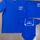 Áo gia đình Familylove - đồ gia đình họa tiết gấu Hello đáng yêu chất liệu cotton 100% cao cấp