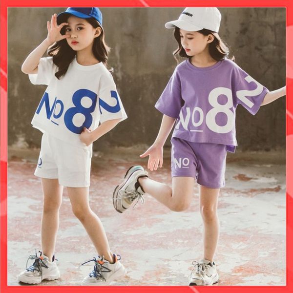 Bộ quần áo bé gái Familylove - Set quần áo trẻ em NO82 croptop đáng yêu năng động chất liệu cotton 100% co giãn mềm mịn