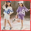 Bộ quần áo bé gái Familylove - Set quần áo trẻ em NO82 croptop đáng yêu năng động chất liệu cotton 100% co giãn mềm mịn