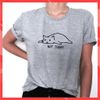 Áo thun phông nam nữ form rộng Familylove - Mẫu áo Unisex Mèo Lười Not Today  chất Cotton 100% cao cấp