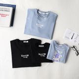 Áo Sweater Gia đình Familylove- Mẫu Áo Gia đình Sweater Graphic Gấu Đáng Yêu Smile Summer Time Chất Nỉ Da Cá Cotton 100%