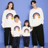 Áo sweater gia đình Familylove - Áo Sweater họa tiết cầu vồng SMILEY chất liệu nỉ da cá cao cấp