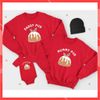 Áo Gia đình Dài Tay Familylove - Mẫu Áo Gia đình Sweater Dài Tay PUD Family Chất Nỉ Da Cá Cotton 100%