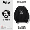 Áo hoodie nỉ cho nam form rộng Familylove – Set hình người chữ rose cool ngầu 3 màu trắng đen xám