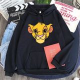 Áo Hoodie Nữ form rộng Cotton Nỉ da cá (Kèm hình thật chất áo có Logo Thương hiệu) Sư tử trong Vua Sư Tử LION KING