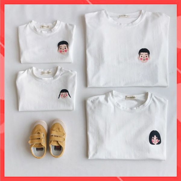 Áo gia đình Familylove - Mẫu Áo gia đình Logo Chibi thành viên gia đình dễ thương dễ mặc chất Cotton 100% mát
