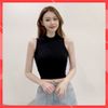 Áo Croptop thun nữ form ba lỗ ôm người body  Cotton 100% - Thương hiệu HappyFamily chính hãng  Họa tiết trơn 5 MÀU