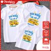Áo gia đình Familylove - Mẫu Đồng phục gia đình Họa Tiết Xe Bus Gia Đình Là Số 1 chất liệu cotton 100% co giãn