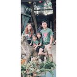 Áo gia đình Familylove - đồ gia đình in hoạ tiết Love sắc màu chất thun cotton 100 co giãn bốn chiều