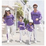 Áo Sweater Gia Đình Familylove - Mẫu Áo Sweater Family Sắc Tím Nhẹ Nhàng Travel Chất Nỉ Da Cá Cotton 100%-purple