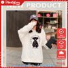 Áo Hoodie Trắng Cotton Nữ Form Rộng Tay Dài Familylove – Set Hình Gấu Ulzzang