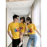 Áo thun cotton gia đình Familylove – Set Họa tiết chú Gấu + chữ DREAM