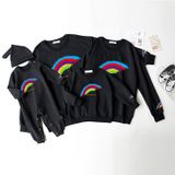 Áo Sweater Gia Đình Familylove- Mẫu Áo Gia Đình Họa Tiết Cầu Vồng After The Storm Came A Calm  Chất Nỉ Da Cá Cotton 100%