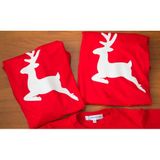 Áo gia đình Familylove - đồ gia đình thu đông họa tiết chú tuần lộc chất thun cotton 100 co giãn bốn chiều