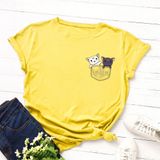 Áo thun phông nam nữ form rộng Familylove - Mẫu áo Unisex 2 chú Mèo trong Họa Tiết Túi chất Cotton 100% cao cấp
