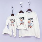 Áo Sweater Gia Đình Familylove - Áo Sweater thu đông Gấu Phi Hành Gia Space Dễ Thương Chất Liệu Nỉ Da Cá Cao Cấp