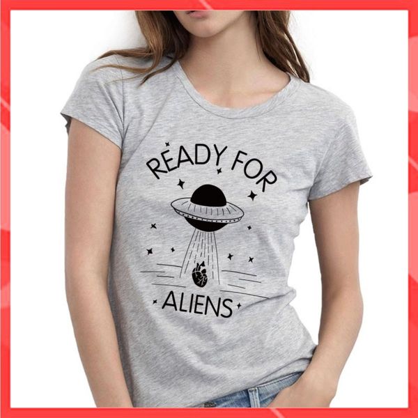 Áo thun phông nam nữ form rộng Familylove - Mẫu áo Unisex Are You Ready For Aliens? chất Cotton 100% cao cấp