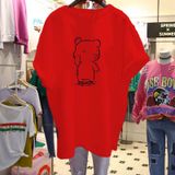 Áo thun phông nam nữ form rộng Familylove - Mẫu áo Unisex  Cậu bé cười chất Cotton 100% cao cấp