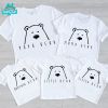 Áo Gia Đình Familylove - Mẫu Áo Họa Tiết Gia Đình Gấu Papa Bear,mama,brother,sister,little Chất Liệu Cotton 100% Co Giãn