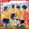 Áo gia đình cổ trụ Familylove - Đồng phục gia đình polo họa tiết logo đơn giản cổ phối sọc chất Da Cá cao cấp siêu mềm m
