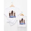 Áo Đôi Mẹ Bé Familylove - Mẫu Đôi Mẹ Và Bé Sắc Trắng Xinh Xắn Chất Cotton 100 Cao Cấp
