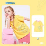 Áo thun bé gái Familylove - Áo phông trẻ em họa tiết Doraemon cực đáng yêu chất liệu cotton 100% thoáng mát
