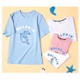 Áo Gia Đình Cá Heo Dophin Siêu Dễ Thương - Cotton 100%  (CÓ HÌNH+VIDEO + LOGO THƯƠNG HIỆU)