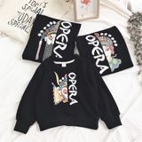 Áo Sweater Gia Đình Familylove - Mẫu Áo Sweater Family Họa Tiết Nhạc Kịch Cổ Điển Opera Chất Nỉ Da Cá Cotton 100%