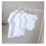 Áo Gia Đình Familylove - Mẫu Đồng Phục Gia Đình In Góc Họa Tiết Quạt Gió Và Cô Bé Đáng Yêu Chất Liệu Cotton 100% Co Giãn