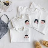 Áo gia đình Familylove - Mẫu Áo gia đình Logo Chibi thành viên gia đình dễ thương dễ mặc chất Cotton 100% mát
