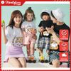 Áo Gia Đình Familylove - Mẫu Áo Đồng Phục Gia Đình Họa Tiết Gia Đình Mèo Đáng Yêu Resting Chất Liệu Cotton 100% Co Giãn