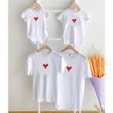 Áo gia đình Familylove - Mẫu Áo gia đình nét Vẽ icon trái Tim