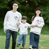 Áo sweater gia đình Familylove - Áo Sweater họa tiết gấu trúc đáng yêu chất liệu nỉ da cá cao cấp