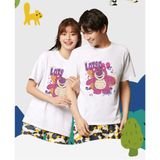 Áo gia đình Familylove - đồ gia đình họa tiết gấu dâu LOTSO đáng yêu chất liệu cotton 100% cao cấp